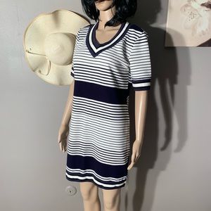 Brigette Bailey Size L Sweater Striped Dress
